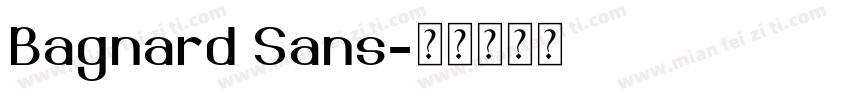 Bagnard Sans字体转换